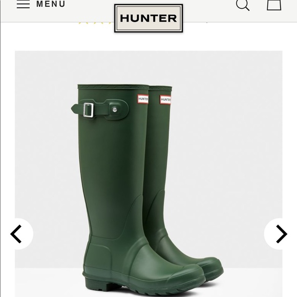 Pair of Tall Hunter Boots in Hunter Green - Picture 7 of 7